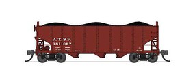 Broadway 3-Bay Hopper car ATSF oxide red pack B (2) N Scale Model Train Freight Car #7151