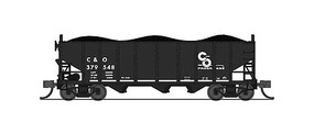 Broadway 3-Bay Hopper car Chesapeake & Ohio pack B (2) N Scale Model Train Freight Car #7153