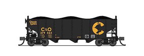 Broadway 3-Bay Hopper car C&O Chessie system pack A (2) N Scale Model Train Freight Car #7154