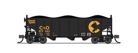 Broadway 3-Bay Hopper car C&O Chessie system pack B (2) N Scale Model Train Freight Car #7155
