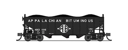 Broadway 3-Bay Hopper car Appalachian Bituminous pack B (2) N Scale Model Train Freight Car #7159