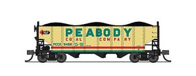 Broadway 3-Bay Hopper car Peabody Coal pack B (2)