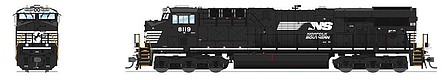 Broadway GE ES44AC Norfolk Southern #8140 Horse Head Logo HO Scale Model Train Diesel Locomotive #7178