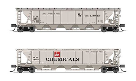 Broadway H32 Covered Hopper FMC Chemicals variety pack N Scale Model Train Freight Car #7265