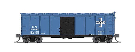 Broadway 40 Steel Boxcar 2 pack Boston & Maine N Scale Model Train Freight Car #7274