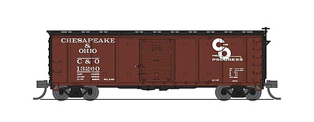 Broadway 40 Steel Boxcar 2 pack Chesapeake & Ohio N Scale Model Train Freight Car #7275