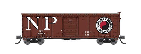 Broadway 40 Steel Boxcar 2 pack Northern Pacific N Scale Model Train Freight Car #7280