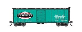 Broadway 40' Steel Boxcar 2 pack New York Central jade green N Scale Model Train Freight Car #7281