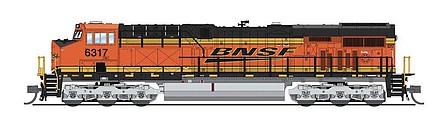Broadway GE ES44AC BNSF (Swoosh Logo) #6317 DCC N Scale Model Train Steam Locomotive #7290