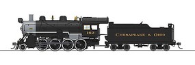 Broadway 2-8-0 Consolidation Chesapeake & Ohio #169 DCC HO Scale Model Train Steam Locomotive #7329