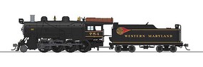 Broadway 2-8-0 Consolidation Western Maryland #754 DCC HO Scale Model Train Steam Locomotive #7340