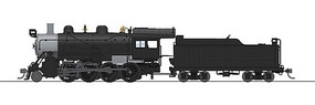 Broadway 2-8-0 Consolidation Unlettered DCC HO Scale Model Train Steam Locomotive #7342