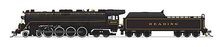 Broadway Reading T1 4-8-4 #2124 (Iron Horse Rambles) DCC N Scale Model Train Steam Locomotive #7405
