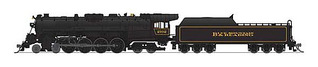 Broadway Reading T1 4-8-4 Blue Mountain & Reading #2102 DCC N Scale Model Train Steam Locomotive #7408