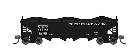 Broadway ARA 70-ton Quad Hopper Chesapeake & Ohio 4 pack A N Scale Model Train Freight Car #7426