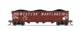 Broadway ARA 70-ton Quad Hopper Western Maryland (4) N Scale Model Train Freight Car #7439