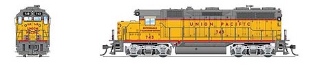 Broadway EMD GP35 Union Pacific #743 Dependable Trans DCC HO Scale Model Train Diesel Locomotive #7548