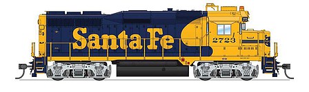 Broadway EMD GP30 ATSF #2723 Blue Warbonnet Scheme DCC HO Scale Model Train Diesel Locomotive #7561