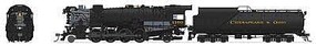 Broadway K-2 Mikado Chesapeake & Ohio #1168 DCC HO Scale Model Train Steam Locomotive #7591