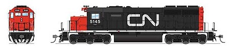 Broadway EMD SD40 Canadian National #5145 DCC HO Scale Model Train Diesel Locomotive #7634