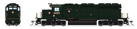 Broadway EMD SD40 Pennsylvania RR #6100 DCC HO Scale Model Train Diesel Locomotive #7643