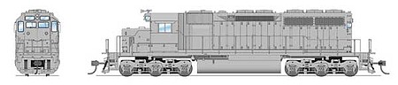 Broadway EMD SD40 Undecorated DCC HO Scale Model Train Diesel Locomotive #7650