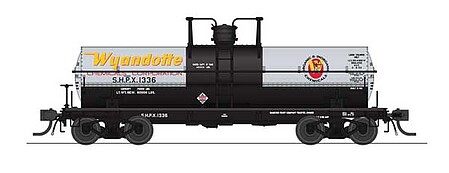 Broadway 6,000 gallon Tank Car Wayandotte HO Scale Model Train Freight Car #7678