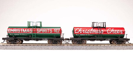 Broadway 6,000 gallon Tank Car Christmas Scheme HO Scale Model Train Freight Car #7679