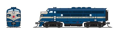 Broadway EMD F3 A/B Units Missouri Pacific #523, 518B DCC N Scale Model Train Diesel Locomotive #7724
