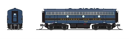Broadway EMD F7B Baltimore & Ohio #5456 DCC N Scale Model Train Diesel Locomotive #7767