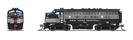 Broadway EMD F7A New York Central #1654 DCC N Scale Model Train Diesel Locomotive #7776