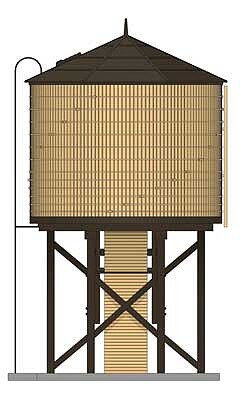 Broadway Operating Yellow Water Tower with sound HO Scale Model Railroad Building #7913