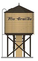 Broadway Operating Water Tower with sound DRGW Weathered HO Scale Model Railroad Building #7917