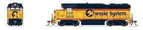 Broadway EMD GP30 Chesapeake & Ohio 3012 Chessie DCC Ready HO Scale Model Train Diesel Locomotive #9567