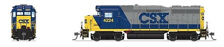 Broadway EMD GP30 CSX #4233 YN2 DCC Ready HO Scale Model Train Diesel Locomotive #9569