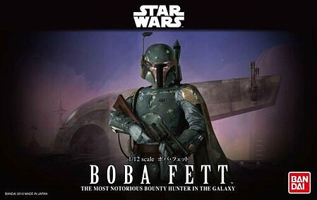 Bandai-Star-Wars Star Wars - Boba Fett Snap Together Plastic Model Figure Kit 1/12 Scale #10941