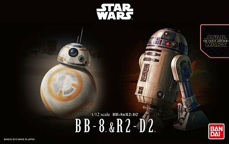 Bandai-Star-Wars Bb-8 & R2-D2 1-12