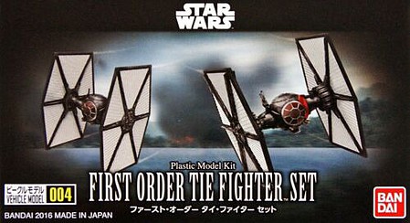 Bandai-Star-Wars 004 First Order Tie Fightr Set