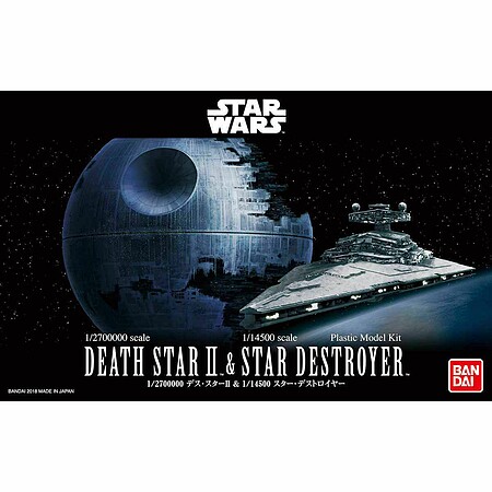 Bandai-Star-Wars Star Wars - Death Star II & Star Destroyer Science Fiction Plastic Model Kit #2419265