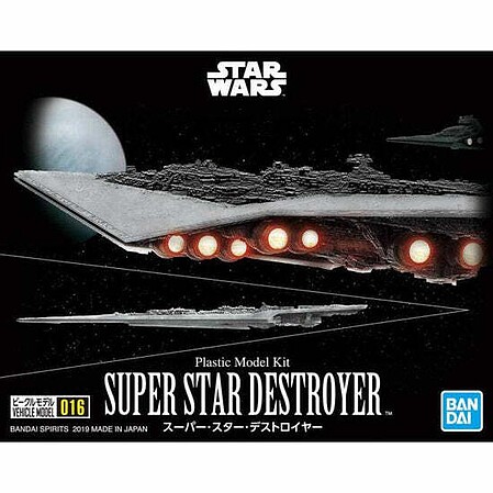 Bandai-Star-Wars Star Wars - Super Star Destroyer Science Fiction Plastic Model Kit 1/100,000 Scale #2475034