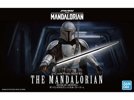 Bandai-Star-Wars Star Wars - The Mandalorian (Beskar Armor) Snap Together Plastic Model Figure Kit #2557093