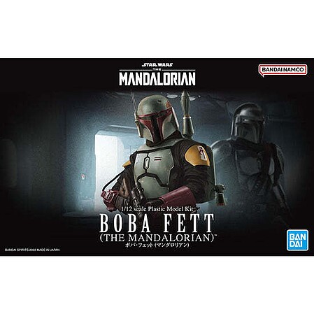 Bandai-Star-Wars Star Wars - Boba Fett (The Mandalorian) Snap Together Plastic Model Figure Kit #2607743