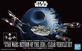 Bandai-Star-Wars Return Jedi Clear Vehicle Set Bandai-Star-Wars Return Jedi Clear Vehicle Set