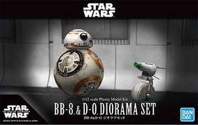 Bandai-Star-Wars BB-8 & D-0 Diorama Set Bandai-Star-Wars BB-8 & D-0 Diorama Set