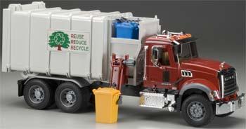 side loading garbage truck toy