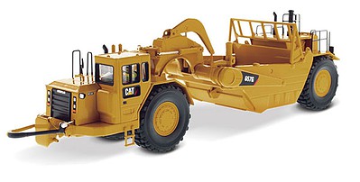B2B-Replicas Caterpillar 657G Wheel Tractor-Scraper - Assembled - DM High Line Series Yellow, Black - 1/50 Scale