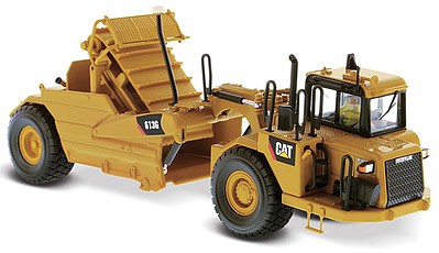 B2B-Replicas Caterpillar 613G Wheel Tractor-Scraper - Assembled - DM High Line Series Yellow, Black - 1/50 Scale