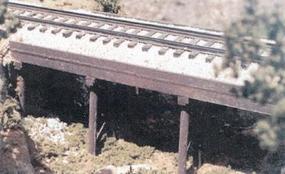 BTS Ballasted Deck Trestle O Scale Model Railroad Bridge #17103 BTS Ballasted Deck Trestle O Scale Model Railroad Bridge #17103