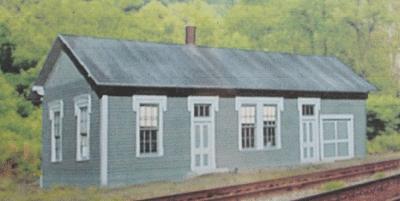BTS Green Springs Depot Laser-Cut Wood Kit O Scale Model Railroad Building #17162