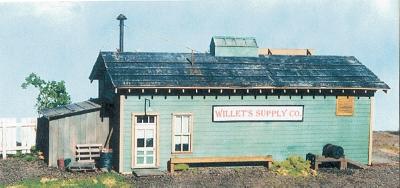 BTS Cabin Creek Series - Willets Supply Company O Scale Model Railroad Building #17435